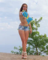 We Are Hairy - 33-AlyaShon_BlueBikiniDenimShorts_033