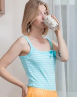 We Are Hairy - 03-Kristinka_BlueBlouseYellowSkirt_003