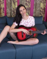 We Are Hairy - 03-ShirleyMo_RedGuitarWhiteShirt_003