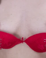 We Are Hairy - 35-ShirleyMo_RedLingerieBlackDress_035