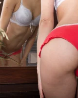 We Are Hairy - 34-Simona_WhiteTopRedSkirt_034