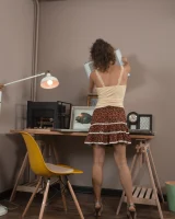 We Are Hairy - 08-Simona_YellowBlouseRedSkirt_008